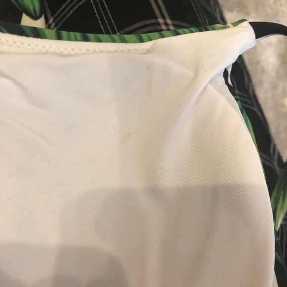 Red Carter Havana Leaf Lace-up One Piece Swimsuit - Picture 8 of 8